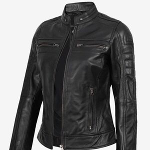 Women’s genuine leather jacket sz S NWOT
